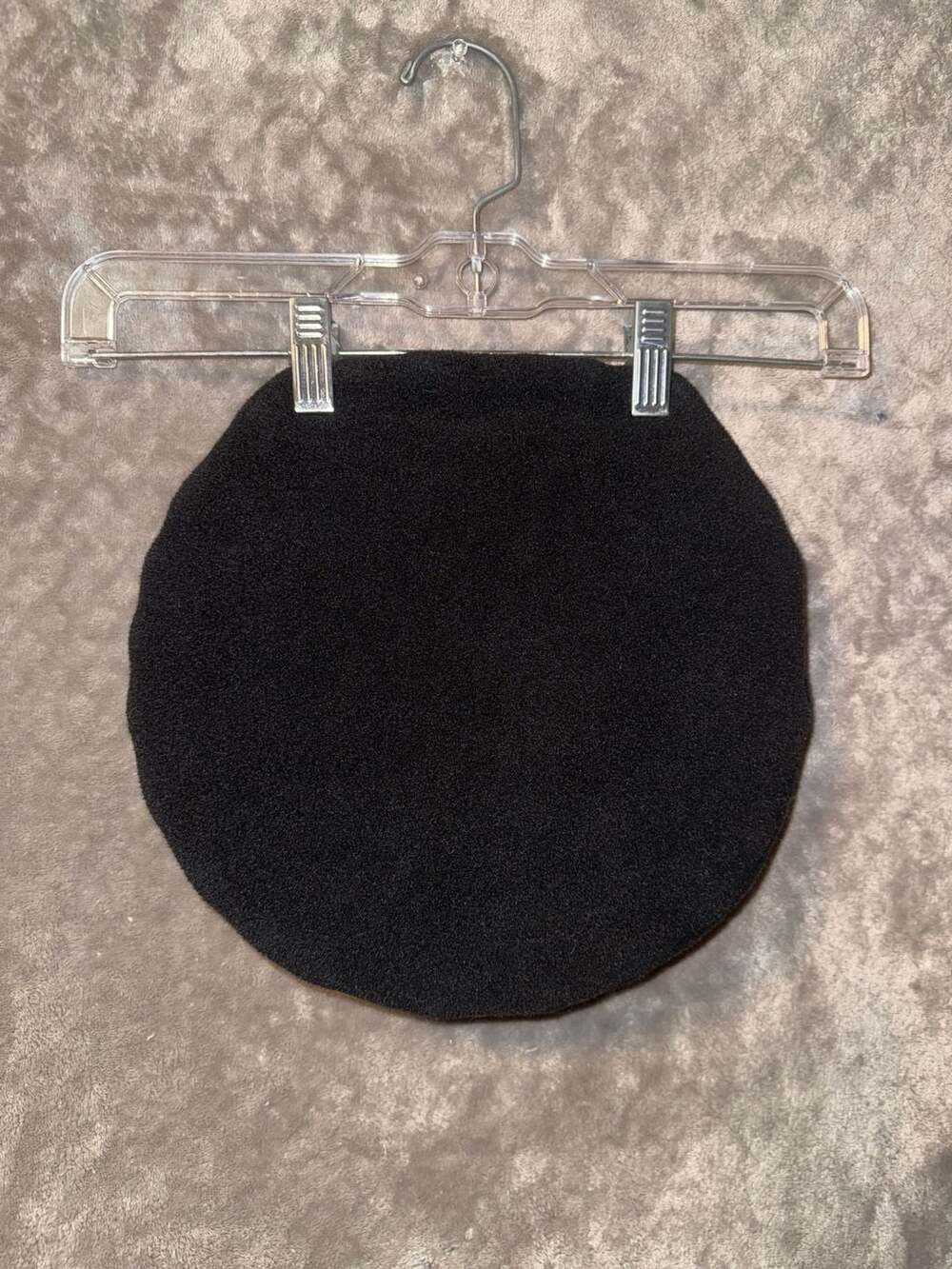 REI Vintage Fleece Beret Hat Black
